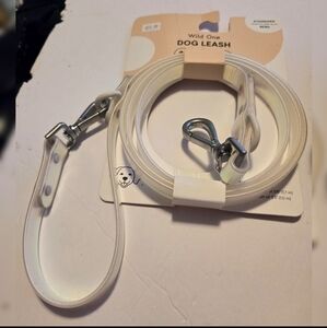 WILD ONE Dog Leash IRIDESCENT WHITE SOLAR HOLOGRAPHIC. NEW NIP STANDARD SIZE